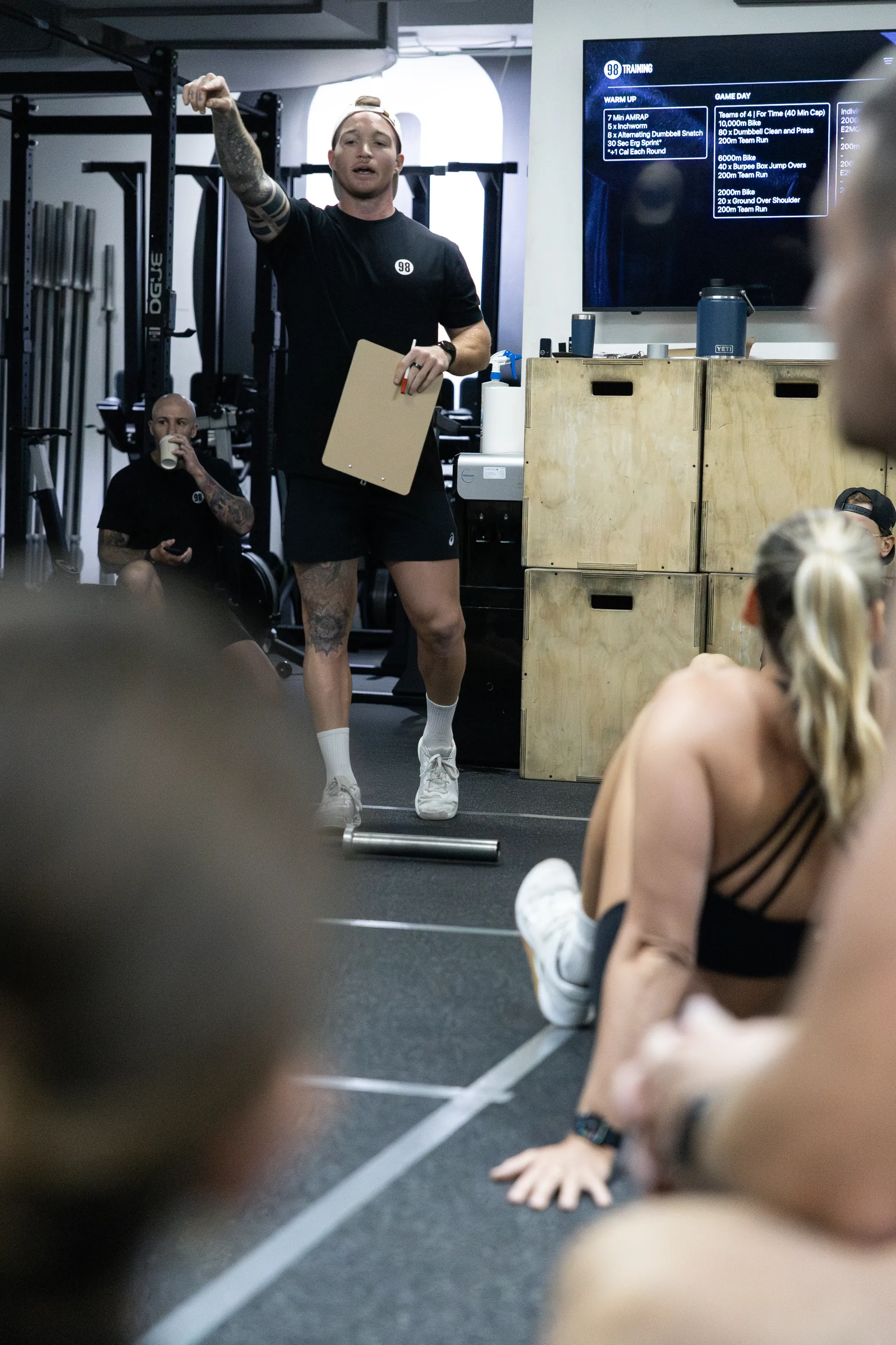 James Winter training in the gym